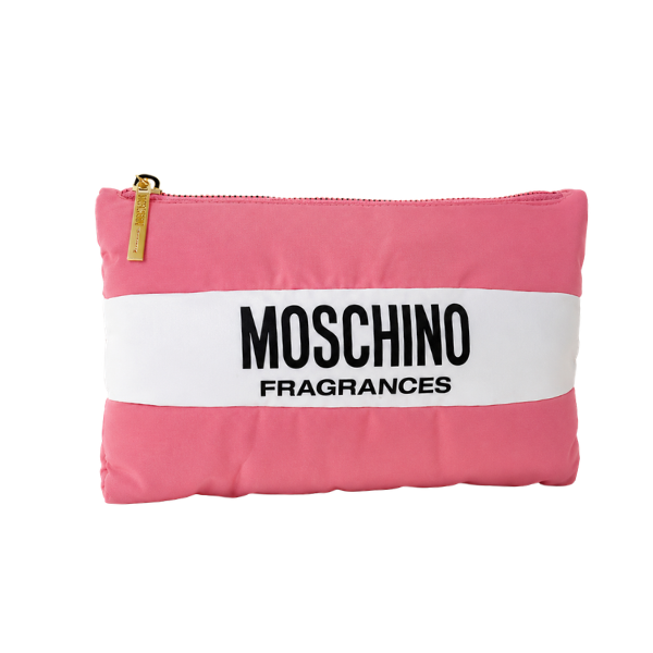 gratis moschino cosmetic bag