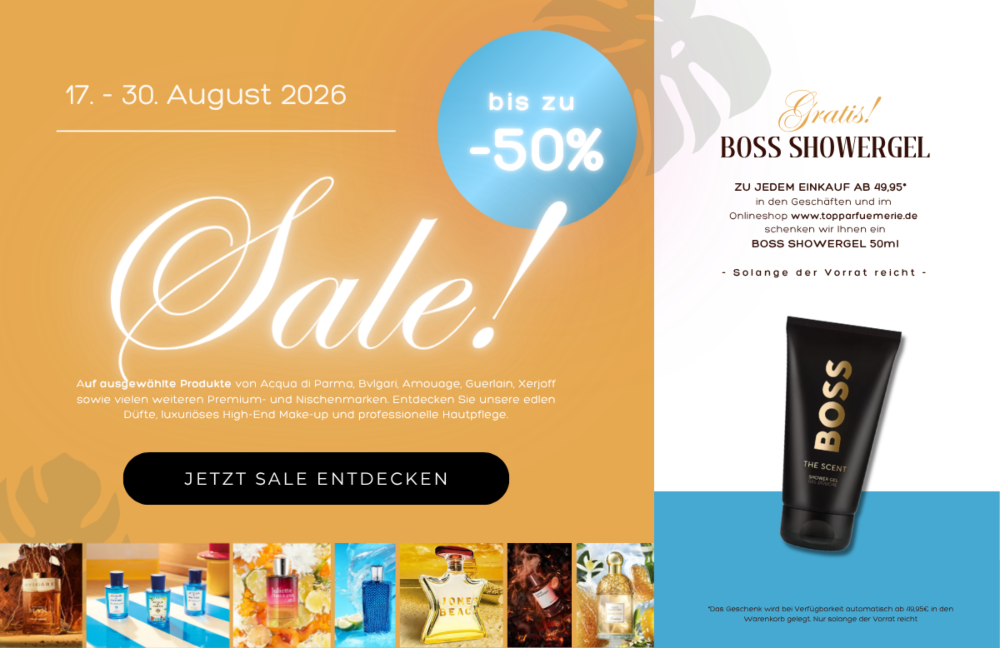 Summer Sale - 50% + Gratis Boss Duschgel