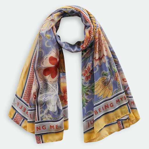 Codello Modern Ethno  Schal 100x180cm tiger flowered recycled