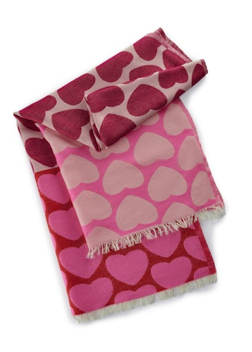 Codello KNITTED SCARF NYLON MIX HEART PATCH 30X190CM
