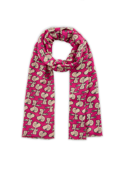 Codello Schal Viskose Snoopy All Over pink 70X180CM