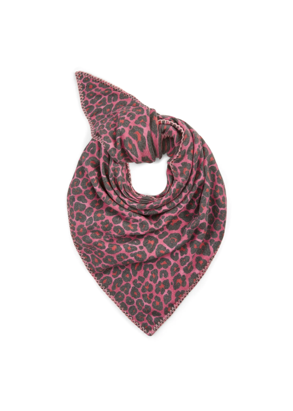 Codello PRINTED TRIANGLE POLYESTER/VISCOSE LEOPARD 128X128X180CM