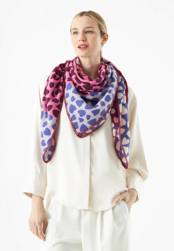 Codello SQUARE POLYESTER HEARTS 120X120CM