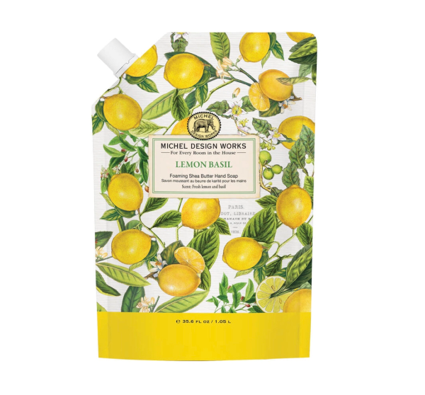 Michel Design Works Foaming Hand Soap Lemon Basil Refill