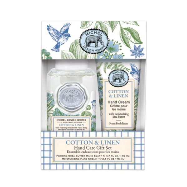 Michel Design Works Handpflegeset Cotton & Linen Handcreme 75ml & Seifenschaum 140ml