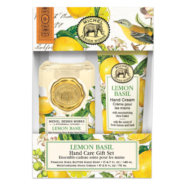 Michel Design Works Handpflegeset Lemon Basil Handcreme 75ml & Seifenschaum 140ml