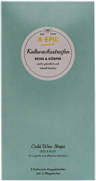 X-Epil Kaltwachs-Enthaarungsstreifen Beine und Körper