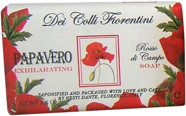 Nesti Dante Firenze Dei Colli Fiorentini Papavero Exhilarating Rosso di Campo Soap