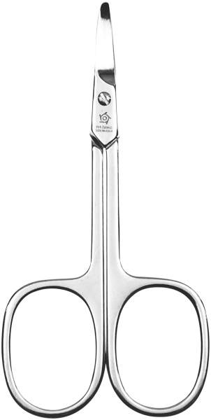 Pfeilring 9cm  Babyschere  abgerundete Spitze  großes Auge  vernickelt  in Blister