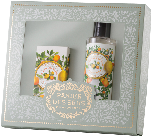 Panier des Sens Provence Reiseset  Gel Douche+Shampooing+Apres Shampooing+Lait Corps 4x40ml