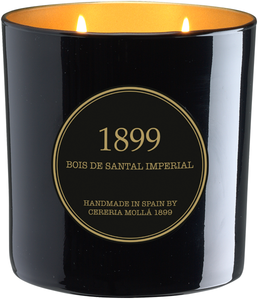 Cereria Molla Bois de Santal Imperial Vegane Wachskerze Glas 2 Dochte