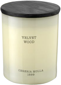 Cereria Molla Velvet Wood Vegane Wachskerze Glas