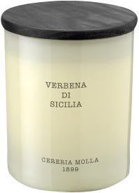 Cereria Molla Verbena di Sicilia Vegane Wachskerze Glas