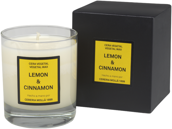 Cereria Molla Lemon & Cinnamon Vegane Wachskerze Glas