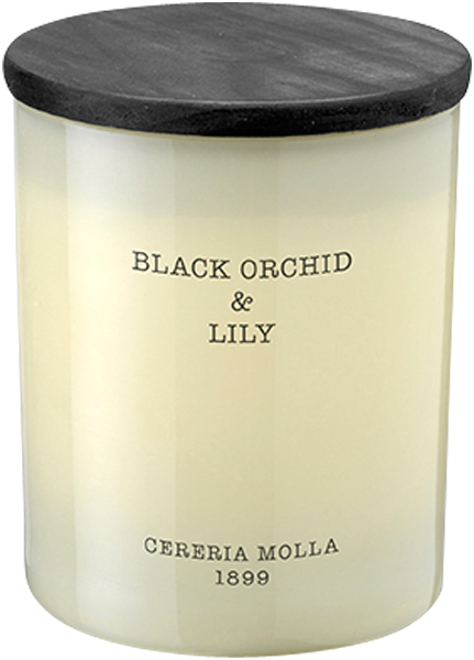 Cereria Molla Black Orchid & Lily Vegane Wachskerze Glas