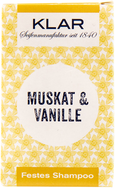 Klar Festes Shampoo Muskat & Vanille
