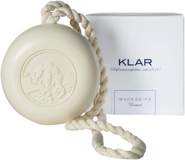 Klar Badeseife Damen an de Kordel