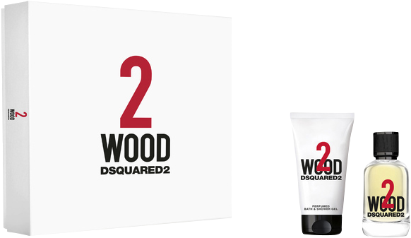 Dsquared2 Perfumes 2 Wood Set = EdT Nat. Spray 30 ml + Shower Gel 50 ml