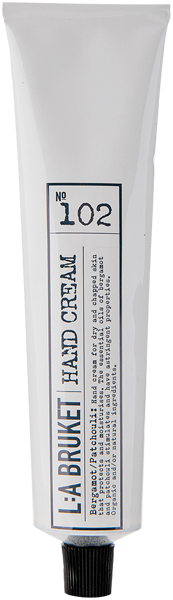 L:A Bruket 102 Hand Cream Bergamot/Patchouli Cosmos Natural Certified