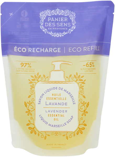 Panier des Sens Huile Essentielle Lavande Savon Liquide de Marseille Refill
