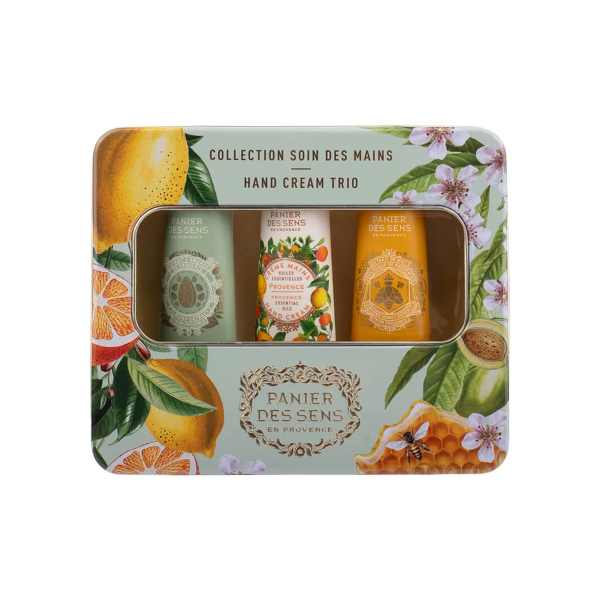 Panier des Sens Soin des Mains Set = Créme Mains au Raisin Biolog. de Provence + Créme Mains à L'Amande de Provence + Créme Mains à L'Huile D'Olive Biolog. de Proven.
