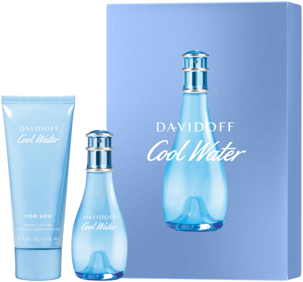 Davidoff Cool Water Woman Set = EdT Nat. Spray 30 ml + Body Lotion 75 ml
