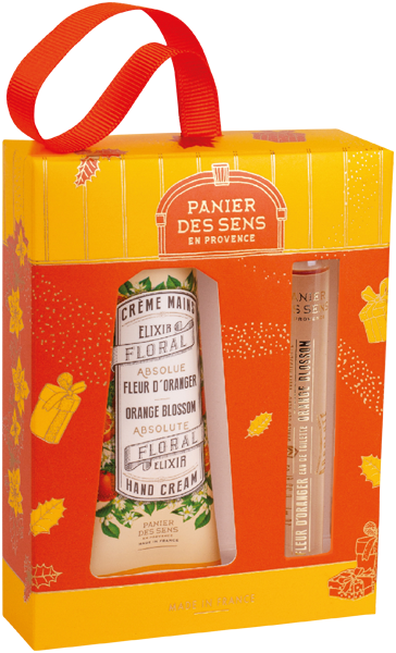 Panier des Sens Fleur d'Oranger Coffret Trio = Handcreme 75ml + EdT Roll-on 10ml, Savon parfume 150g
