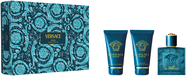 Versace Eros Set = EdT Nat. Spray 50 ml + Shower Gel 50 ml + After Shave Balm 50 ml