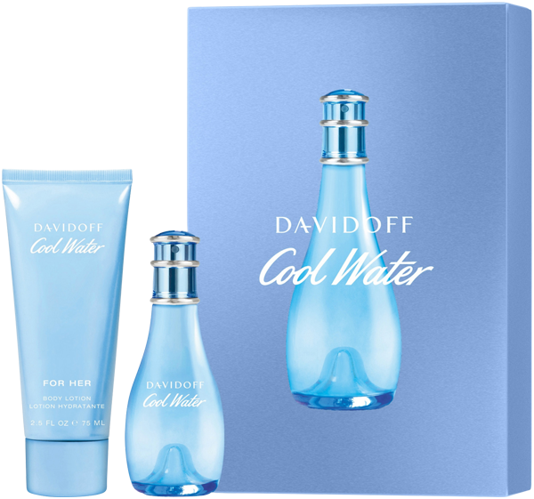 Davidoff Cool Water Woman Set = EdT Nat. Spray 30 ml + Body Lotion 75 ml