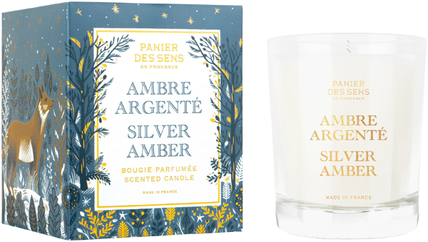 Panier des Sens Ambre Argenté Bougie Parfumée