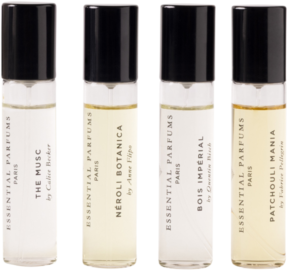 ESSENTIAL PARFUMS Travel EdP Set 4 x 10 ml Bois Imperial The Musc Patchouli Mania Neroli Botanica