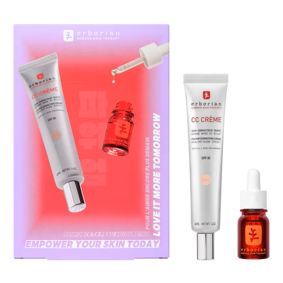 Erborian Kit CC Creme 40ml & Skin Therapy 10ml Set Clair