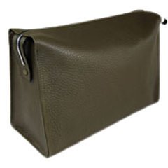 Hammann Lederwaren Kulturtasche Kalbleder Olive Chervo 21