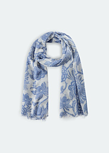 Codello flower scarf summer roma 100x200cm 90%modal 10% cashmere