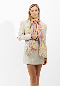 Codello Paisley print recycled Schal 55x180cm