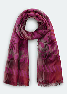 Codello 15%ACRYLIC WOVEN CHECK FLOWERS 45%WOOL 40%COTTON 80X180CM One Size