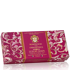 Sapofinicio Artigianale Fiorentino Rosenholz & Osmanthus Seife in Geschenkbox 3x125g