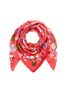 Codello PRINTED SQUARE RECYCLED POLYESTER PEANUTS ORNAMENTS 120X120CM