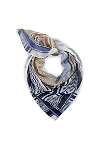 Codello Dreieckstuch PALI – Nachhaltiges Statement mit orientalischem Muster blau