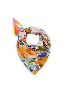 Codello PRINTED TRIANGLE COTTON LEO FLOWERS 125X125X180CM