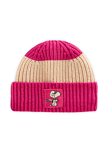 Codello Codello Peanuts™ Mütze aus weicher Wollmischung in Rippenstrick pink