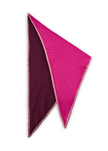 Codello Kaschmirweiches Dreieckstuch mit Overlock-Stitching in pink 115X115X175CM