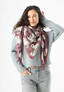 Codello PRINTED TRIANGLE POLYESTER/VISCOSE SNOOPY ALL OVER 128X128X180CM