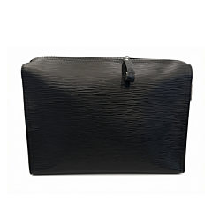 Hammann Lederwaren Triangular Washbag L – Große Leder-Kulturtasche aus Chervo-Kalbleder Kulturtasche Kalbleder Longgrain schwarz 21