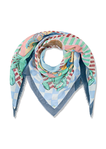 Codello Codello Baumwolltuch Sun Pattern Mix – Quadratisches Tuch mit Sonnenprint 120x120 cm