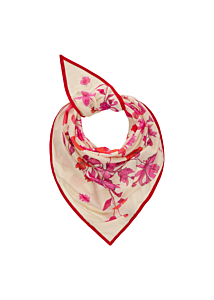 Codello Leichtes Deieckstuch aus reiner Baumwolle mit Blumenmuster 125X125X180CM