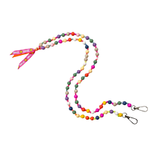 Wolkenweis Bunte Handykette mit Smile – Candy Pop Perlen Smartphone Kette