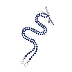 Wolkenweis Jeansblaue Handykette Perlen – Elegante Smartphone Kette Damen