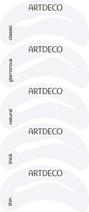 Artdeco Augenbrauen-Schablonen mit Pinsel