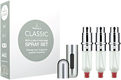 Travalo Classic Set = Easy Fill Perfume Spray Vaporisateur Rechargeable Hülle + 3 Patronen